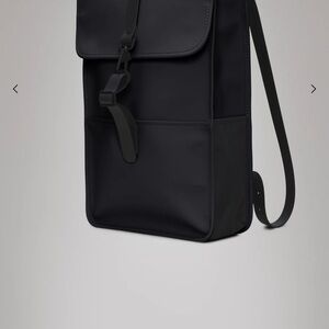 Rains Black Backpack
